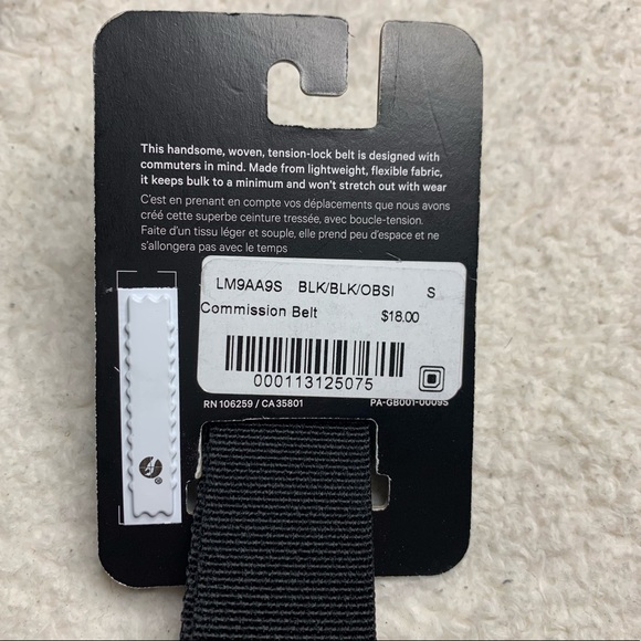 Lululemon Commission Belt NWT Size Small Black - Picture 12 of 14